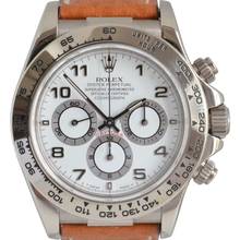 Thumbnail von Rolex Daytona 16519 White Arabic dial white gold 18KT 1998 Full Set Like NEW