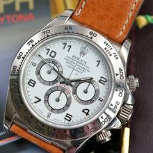 Thumbnail von Rolex Daytona 16519 White Arabic dial white gold 18KT 1998 Full Set Like NEW