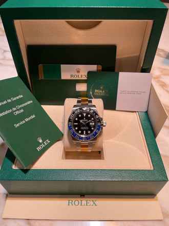  Rolex GMT-Master II Batman Full Set 