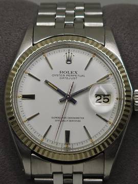  Rolex Datejust 36 Rare White Matte Dial 