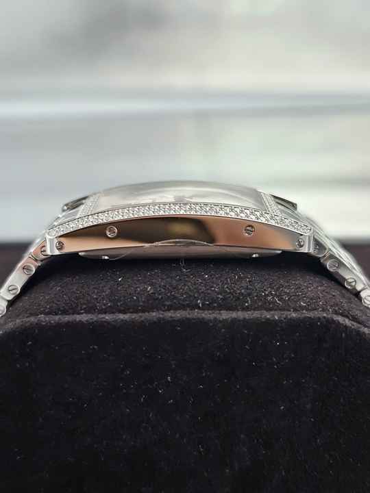  Cartier Tank Américaine 18k Weißgold - factory diamond setting 18k Weißgold - factory diamond setting 