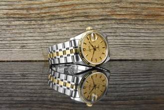 Thumbnail von Tudor Prince Date Gold Linen Dial 74033 unpoliert - Vintage Zertifikat