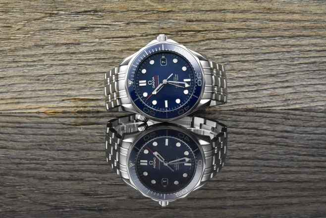  Omega Seamaster Diver 300 M Co-Axial Blue Ceramic Full Set 