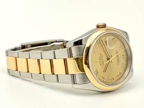 Thumbnail von Rolex Datejust 36 Steel Gold B+P 2006