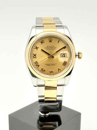 Rolex Datejust 36 Steel Gold B+P 2006 