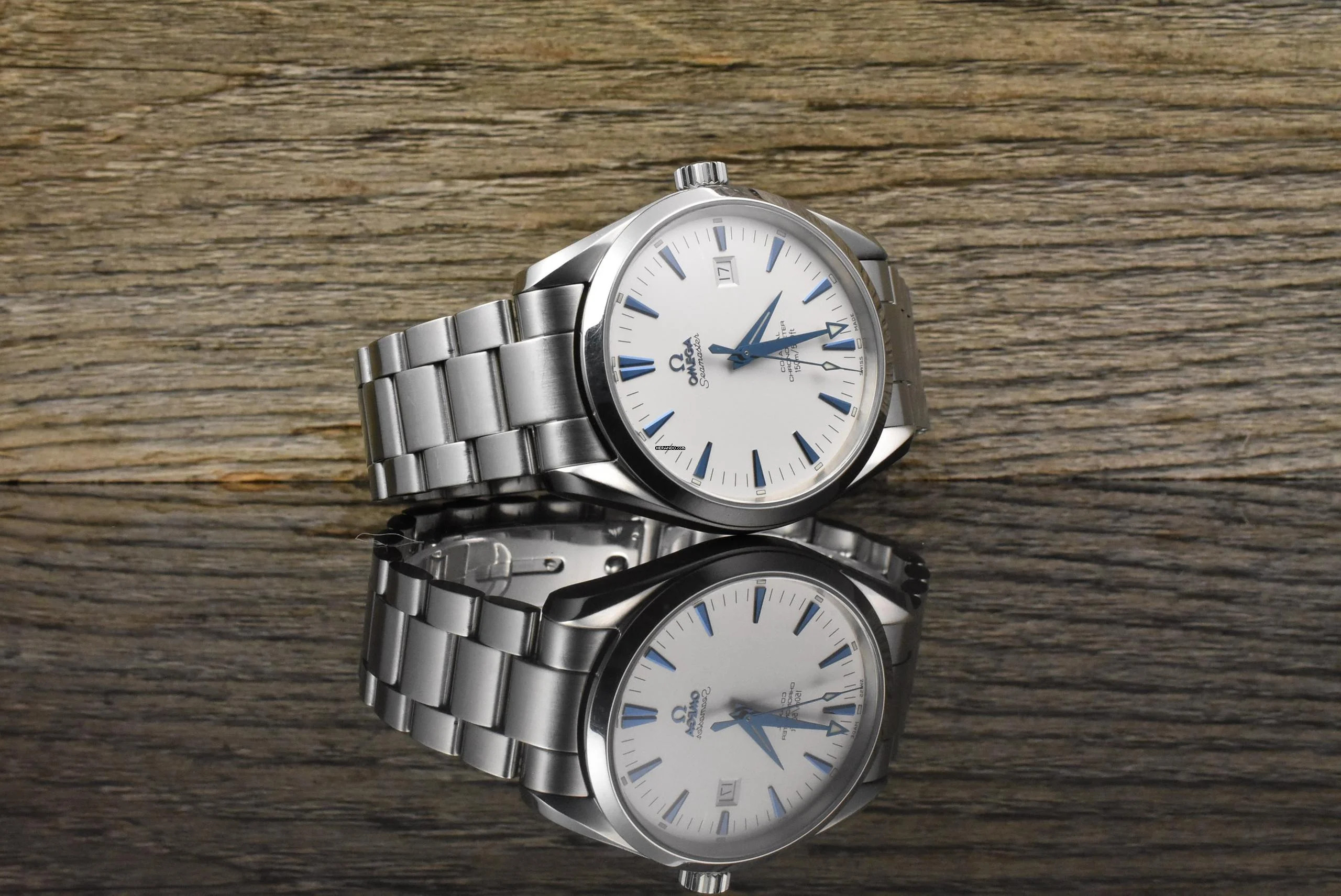  Omega Seamaster Aqua Terra 150M Co Axial Jumbo Rare Dial Automatik - Box 