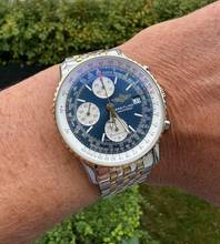 Thumbnail von Breitling Old Navitimer D13022 Blue Dial Stahl Gold very Nice Vintage B&P 1995