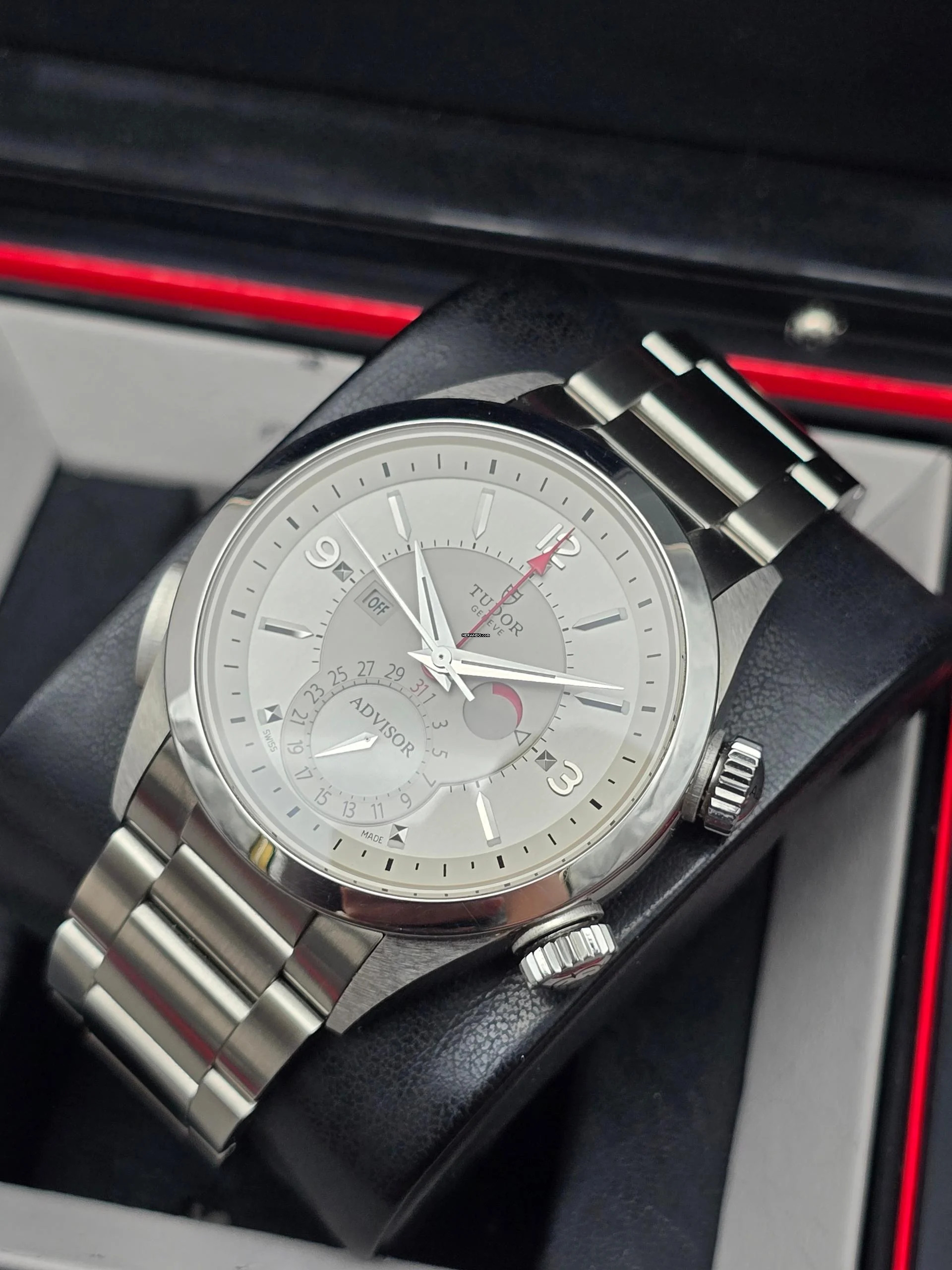 Tudor Heritage Advisor 42mm M79620T-0001 Alarm Very Good Alarm - Very Good - Full Set - Open card