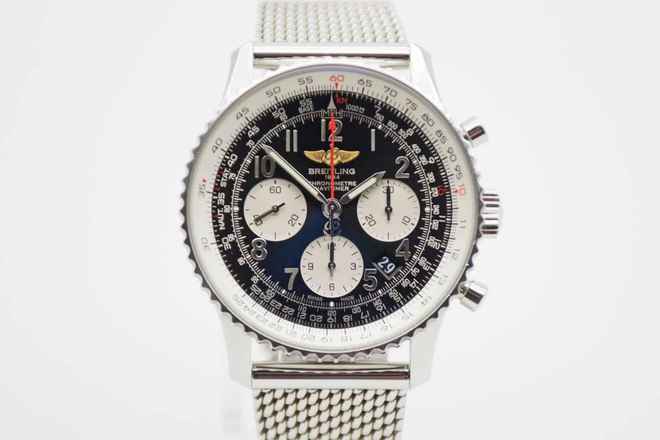  Breitling Navitimer 01 Fullset mit seltenem Zifferblatt und Breitling Mesh Armband 