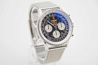 Thumbnail von Breitling Navitimer 01 Fullset mit seltenem Zifferblatt und Breitling Mesh Armband