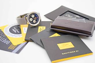 Thumbnail von Breitling Navitimer 01 Fullset mit seltenem Zifferblatt und Breitling Mesh Armband