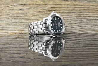 Thumbnail von Omega Seamaster Diver 300 M 41MM Automatic Blue / Gray Dial - Vintage 1998