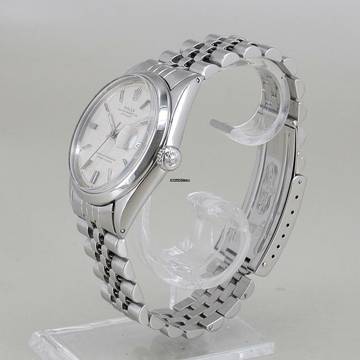  Rolex Datejust 36 Silver Linen Dial Jubilee Armband 