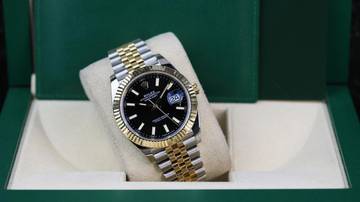 Thumbnail von Rolex Datejust 41 Steel Gold - Black - like New - Fullset - 04/2023