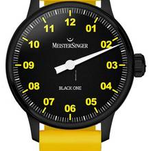 Thumbnail von Meistersinger Edition Black One Automatik Herrenuhr - Schwarz mit Gelb ED-PR-BLACK ONE