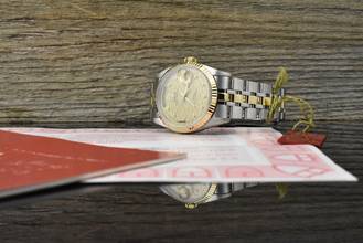 Thumbnail von Tudor Prince Date Day 76213 Gold Linen Diamond Dial Automatik