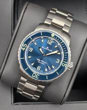 Thumbnail von Blancpain Fifty Fathoms Automatique 42.3mm 5010 12B40 98S Titanium - Blue Dial Unworn/New Condition Full Set 9-2025