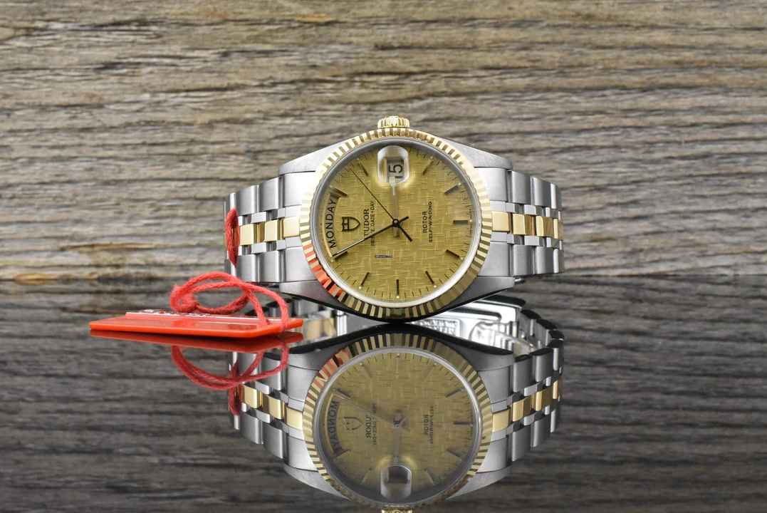  Tudor Prince Date Day 76213 Automatik Stahl / Gold - Linen Dial - Zertifikat 
