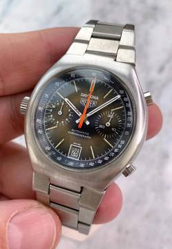  Heuer Serviced (620e) Daytona Vintage ref 110203 Chronograph 39mm Tropical Dial 110203 