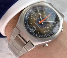 Thumbnail von Heuer Serviced (620e) Daytona Vintage ref 110203 Chronograph 39mm Tropical Dial 110203