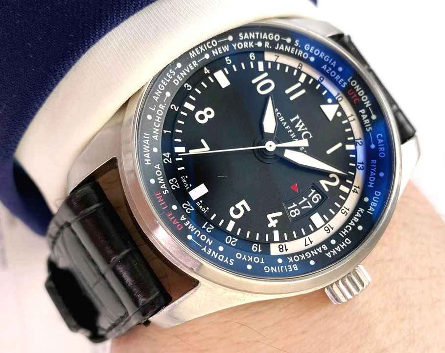  IWC Fliegeruhr Worldtimer Automatik PAPIERE ref IW326201 IW326201 