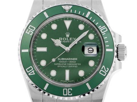  Rolex Submariner Date LV Hulk Ref.116610LV 2018 Full Set wie Neu Vintage 