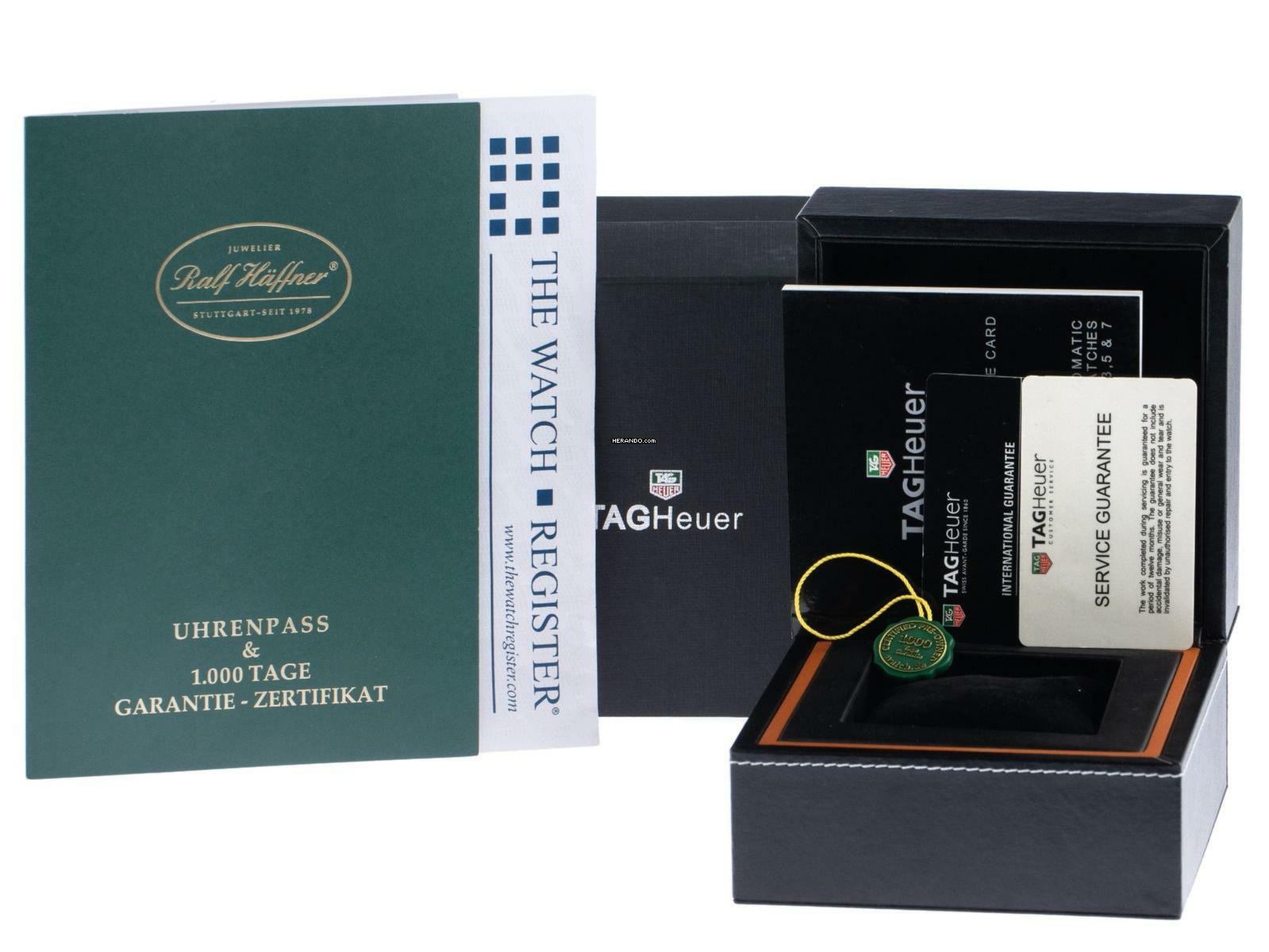 TAG Heuer Carrera Calibre 6 Heritage Carrera Ref.WAS2150.BD0733 2013 Full Set wie Neu Vintage