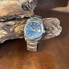 Thumbnail von Rolex Oyster Perpetual Date 34 Stahl - blaues Blatt - Ref. 115200