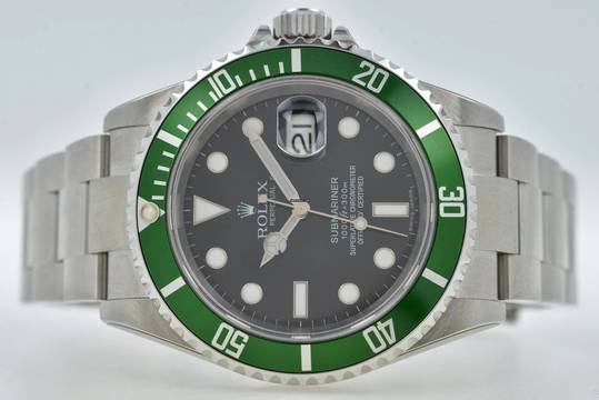  Rolex Submariner Date 50th 16610LV Full Set LC170 Stickers Stickered 