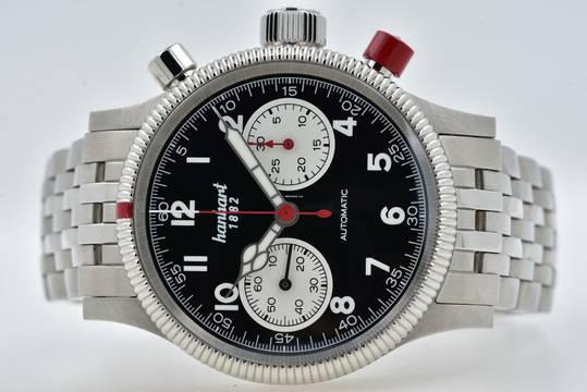  Hanhart Pioneer Mk II Reverse Panda Chronograph 716.211 