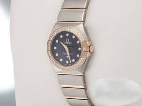 Thumbnail von Omega Constellation Edelstahl Rosegold 750 Diamanten 123.24.24.60.53.001 Steel 18kt Rose Gold Blue Dial