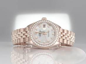 Thumbnail von Rolex Lady-Datejust 28 279135 Rbr Rosegold 750 Perlmutt Diamanten Automatik 18kt Rose Gold Jubilé-band Chronometer Oyster Mop