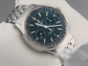 Thumbnail von Breitling for Bentley Premier B01 Chronograph 42 British Racing Green Edelstahl Ab0118 2019 Automatik Stahl Steel Green Dial