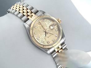 Thumbnail von Rolex Datejust 31 Stahl Gelbgold 750 Diamanten Automatik 18kt Yellow Gold Stahl Stainless Steel Jubilé-band Chronometer Oyster