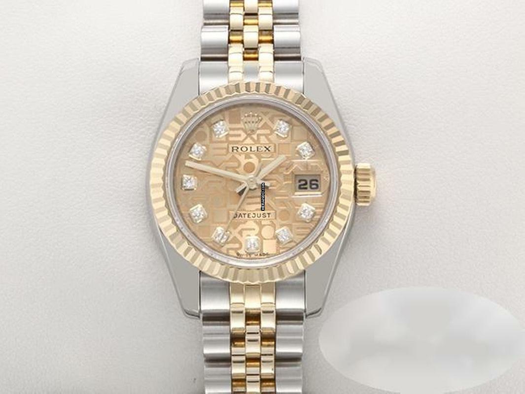  Rolex Lady-Datejust 179173 2011 Stahl Gelbgold 750 Diamanten Automatik Stainless Steel 18kt Yellow Gold Jubilé-band Chronometer Oyster 