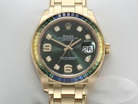  Rolex Pearlmaster 39mm 86348 Sablv 2019 Gelbgold 750 Diamanten Saphire 18kt Yellow Gold 