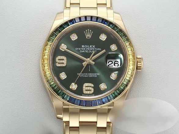  Rolex Pearlmaster 39mm 86348 Sablv 2019 Gelbgold 750 Diamanten Saphire 18kt Yellow Gold 