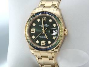 Thumbnail von Rolex Pearlmaster 39mm 86348 Sablv 2019 Gelbgold 750 Diamanten Saphire 18kt Yellow Gold