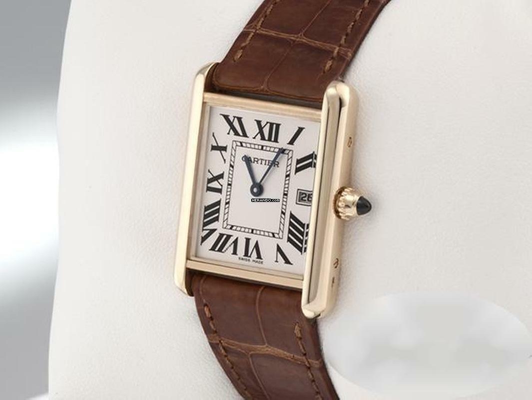  Cartier Tank Louis Cartier Großes Modell Gelbgold 750 2024 W1529756 Gold Damen Herren 