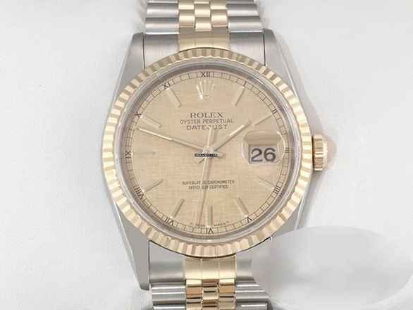  Rolex Datejust 36 36mm 16233 1991 Edelstahl Gelbgold 750 Automatik Stainless Steel 18kt Yellow Gold Jubilé-band Chronometer Oyster 