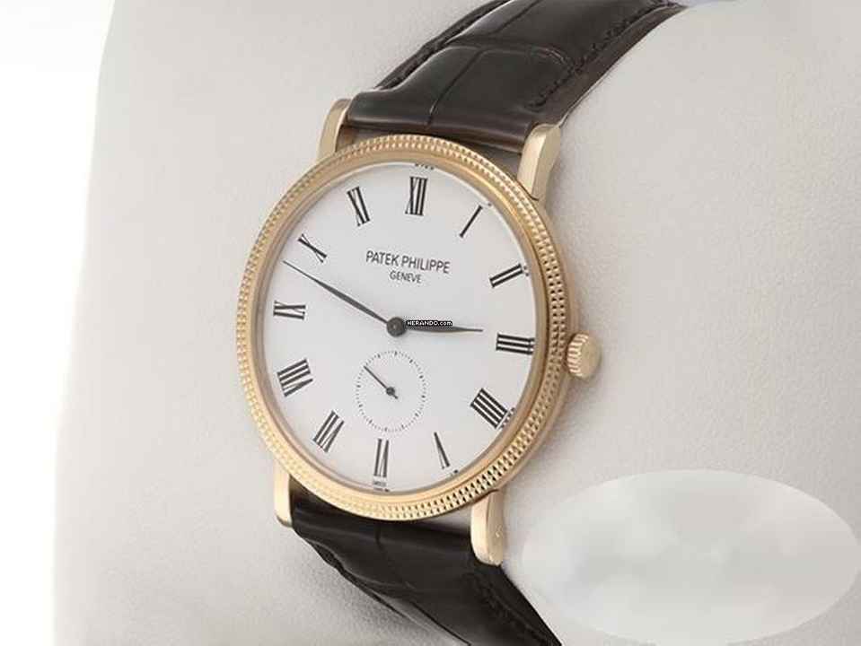  Patek Philippe Calatrava 5119j-001 2014 Gelbgold 750 Handaufzug 18kt Yellow Gold White Dial 