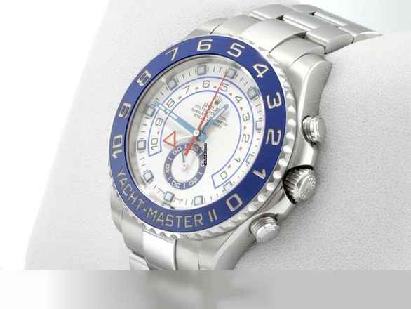  Rolex Yacht-Master II 116680 Edelstahl 2017 Lc100 Chronograph Automatik Stainless Steel White Dial 