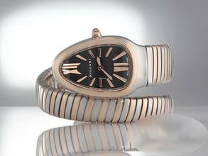 Thumbnail von Bulgari Serpenti Tubogas Edelstahl Rosegold 750 102123 2018 18kt Gold Damen Black Dial