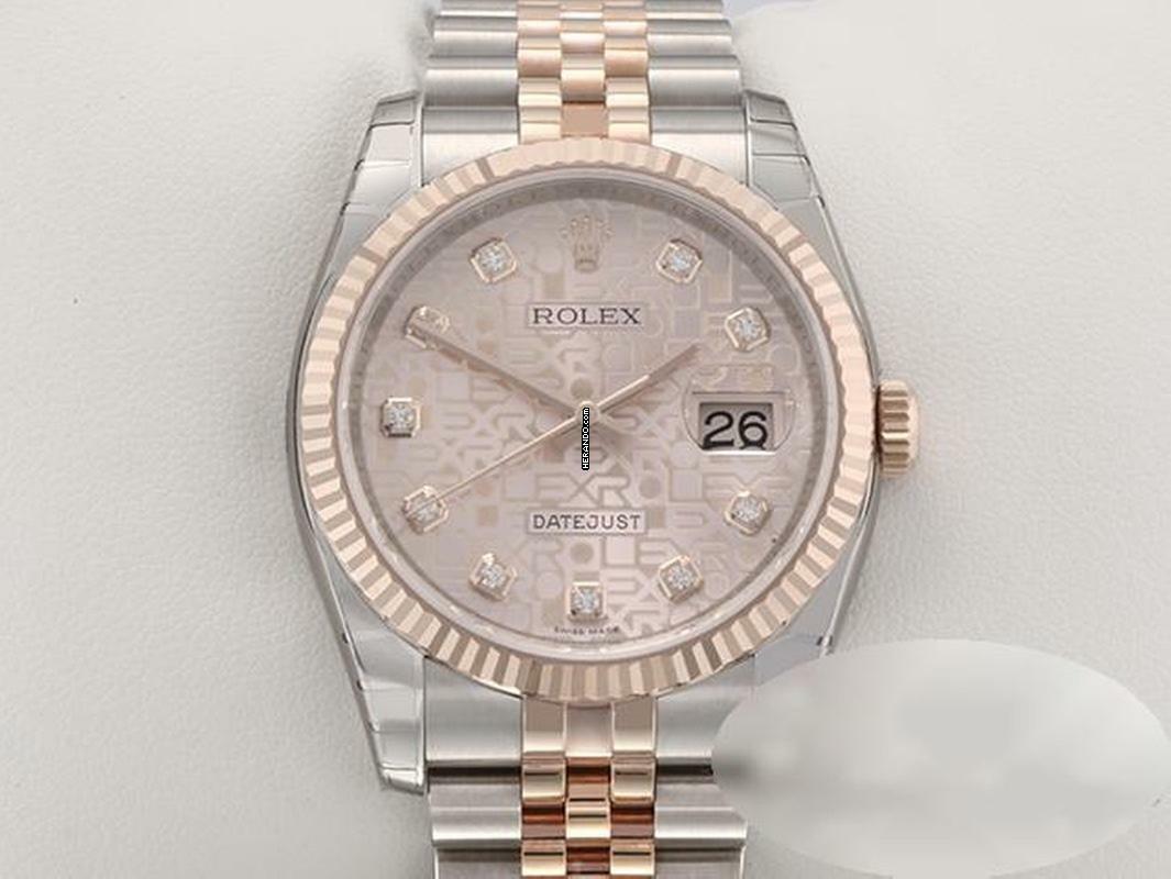 Rolex Datejust 36 Mm 116231 2011 Stahl Rosegold 750 Diamanten