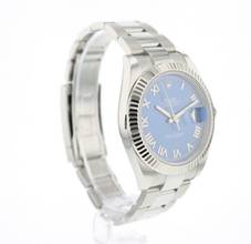 Thumbnail von Rolex Datejust 41 Fluted Oyster Azzuro Blue Roman Dial