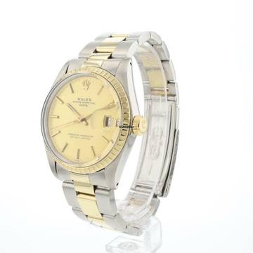  Rolex Oyster Perpetual Date 34MM Steel Gold Oyster 