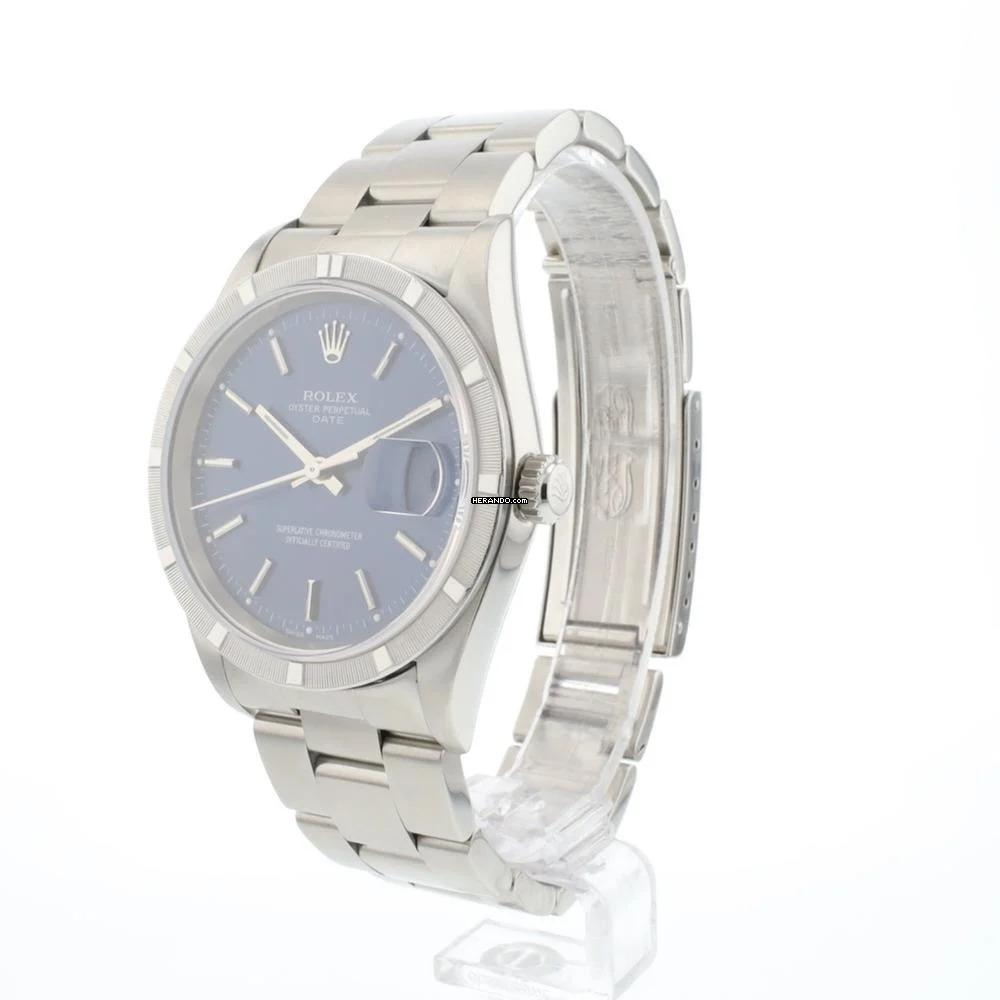 Rolex Oyster Perpetual Date 34MM Blue Dial