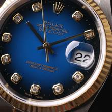 Thumbnail von Rolex Datejust 36 Steel Gold Jubilee Fluted Blue Vignette Diamond Dial