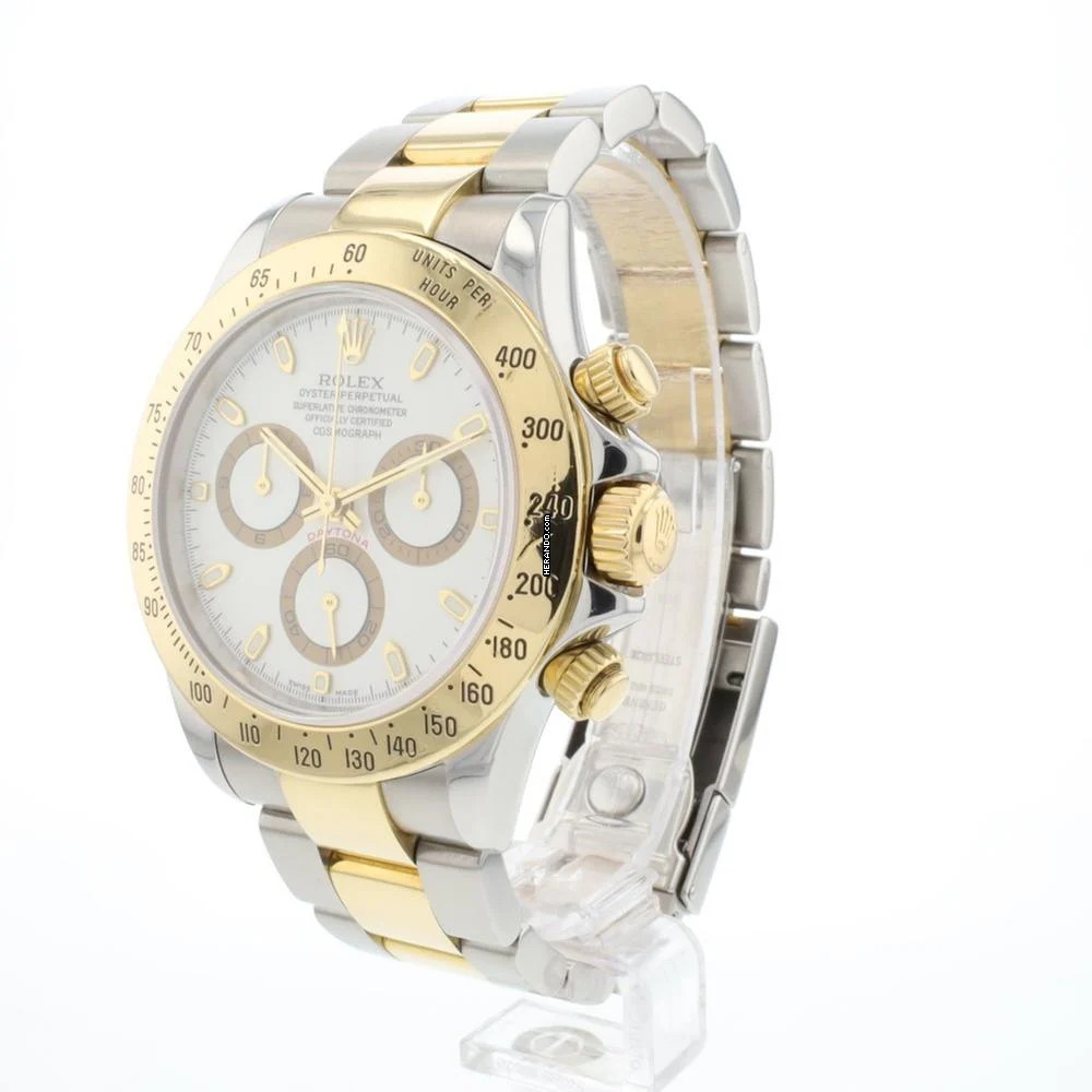 Rolex Daytona Steel Gold White Dial