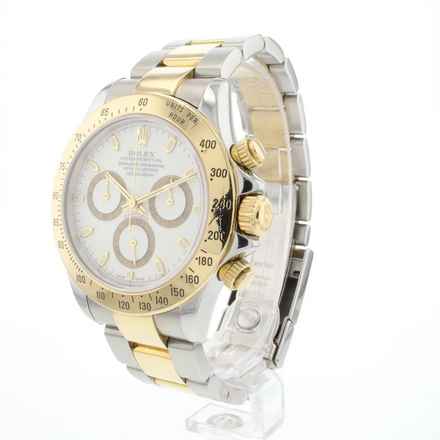  Rolex Daytona Steel Gold White Dial 